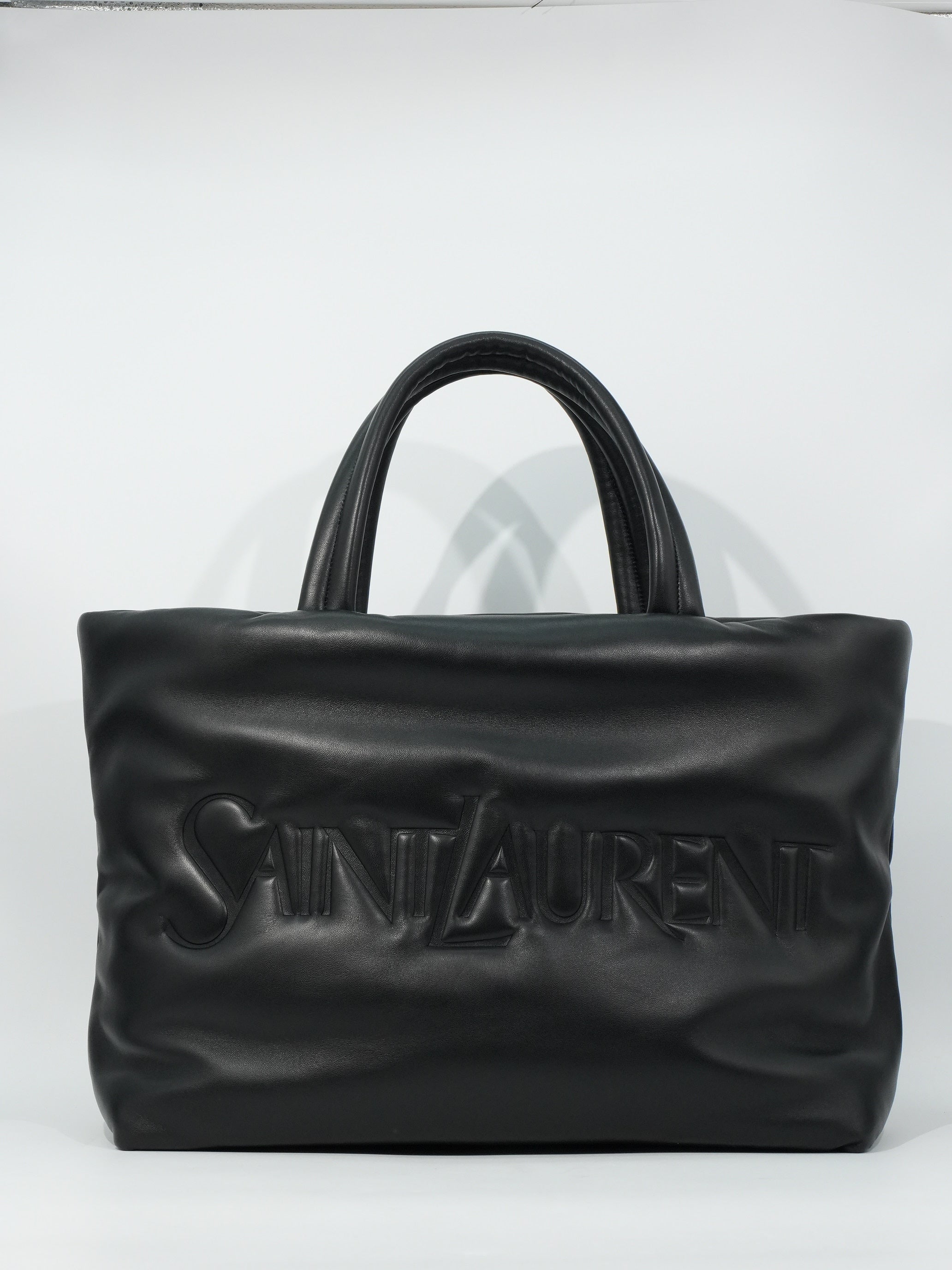 Saint Laurent New Tote Lettering in Pelle
