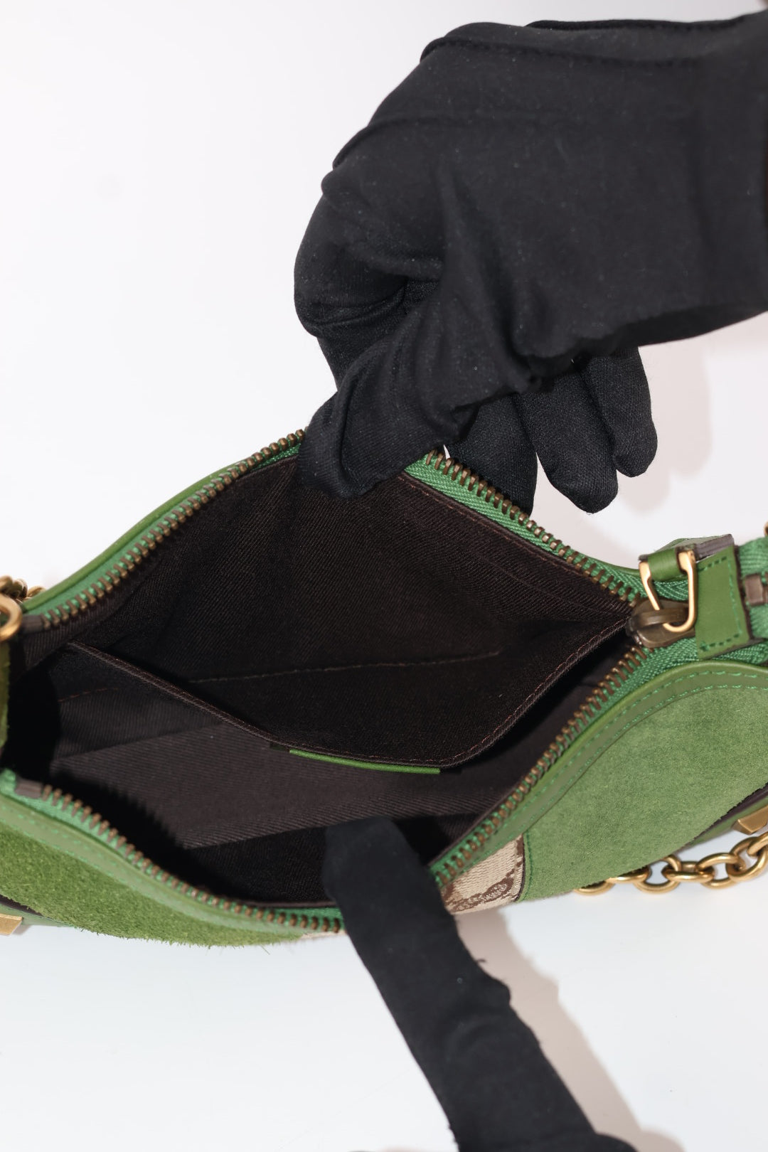 Gucci Chain Pochette GG Suede