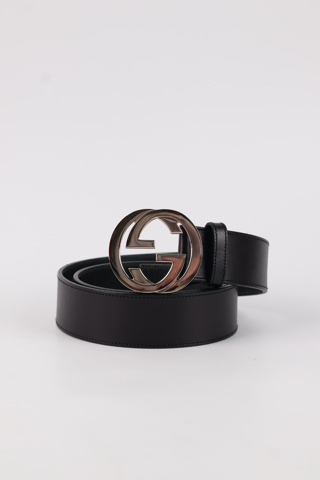 Gucci Cintura Interlocking in Pelle