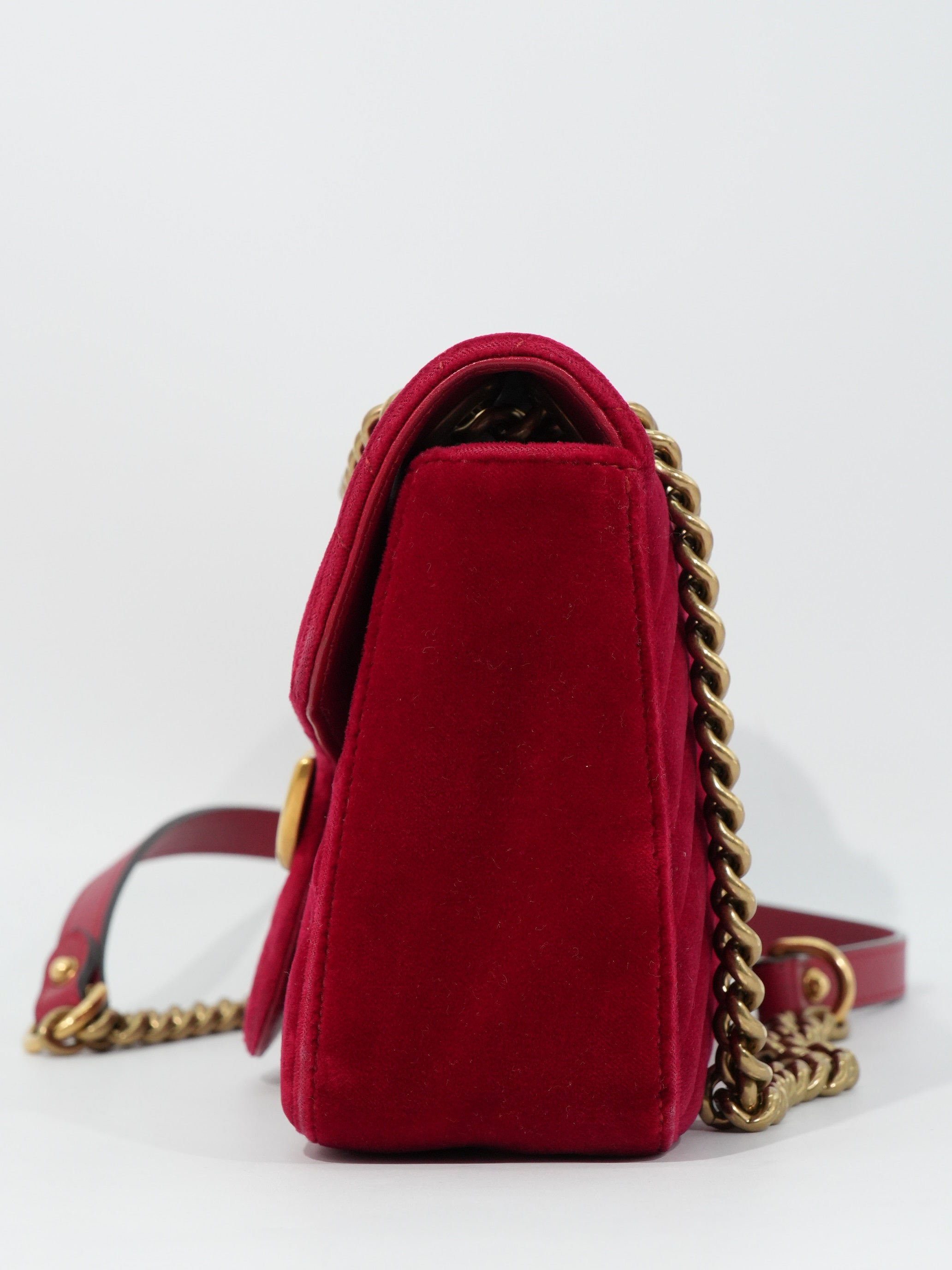 Gucci Marmont Media Velvet Matelassé