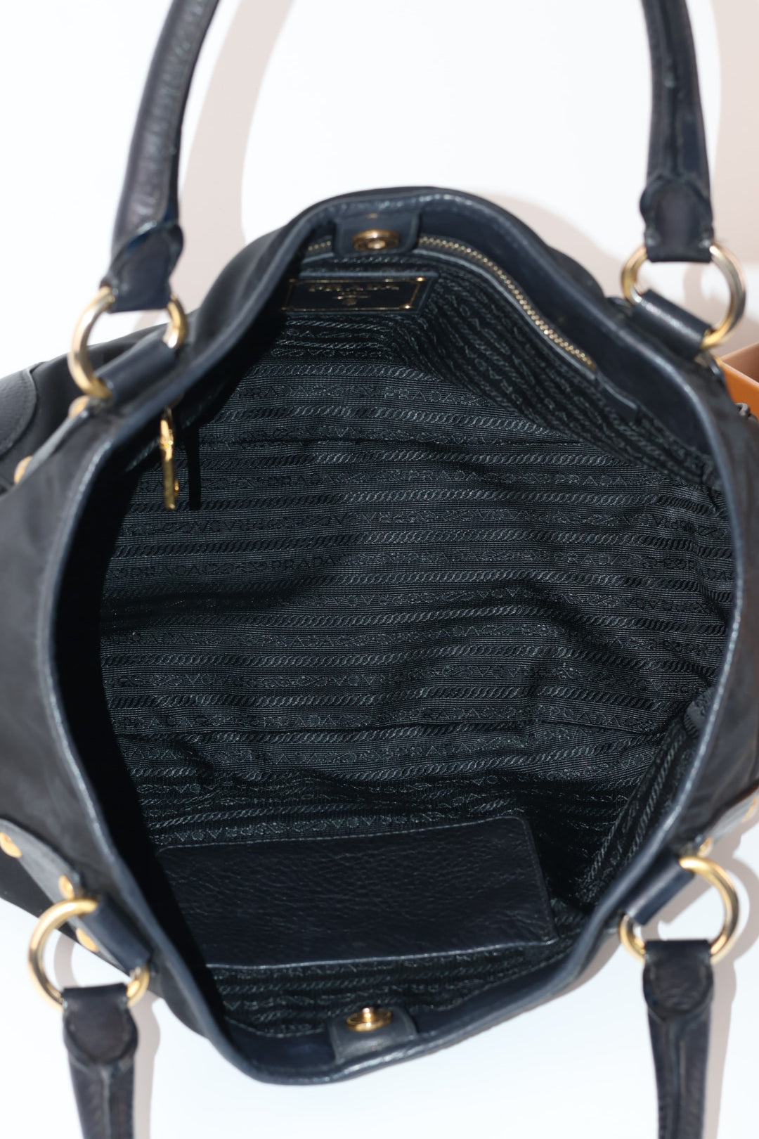 Prada Tote a spalla Nylon e Pelle