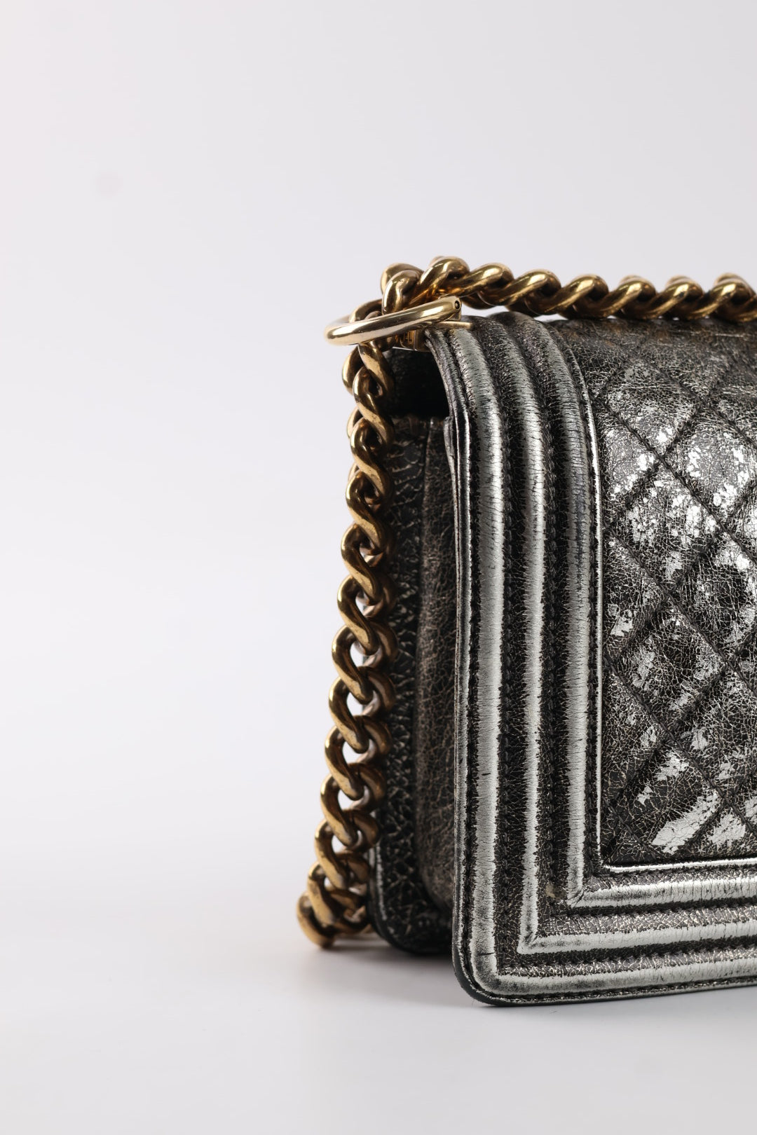 Chanel Boy Media Silver