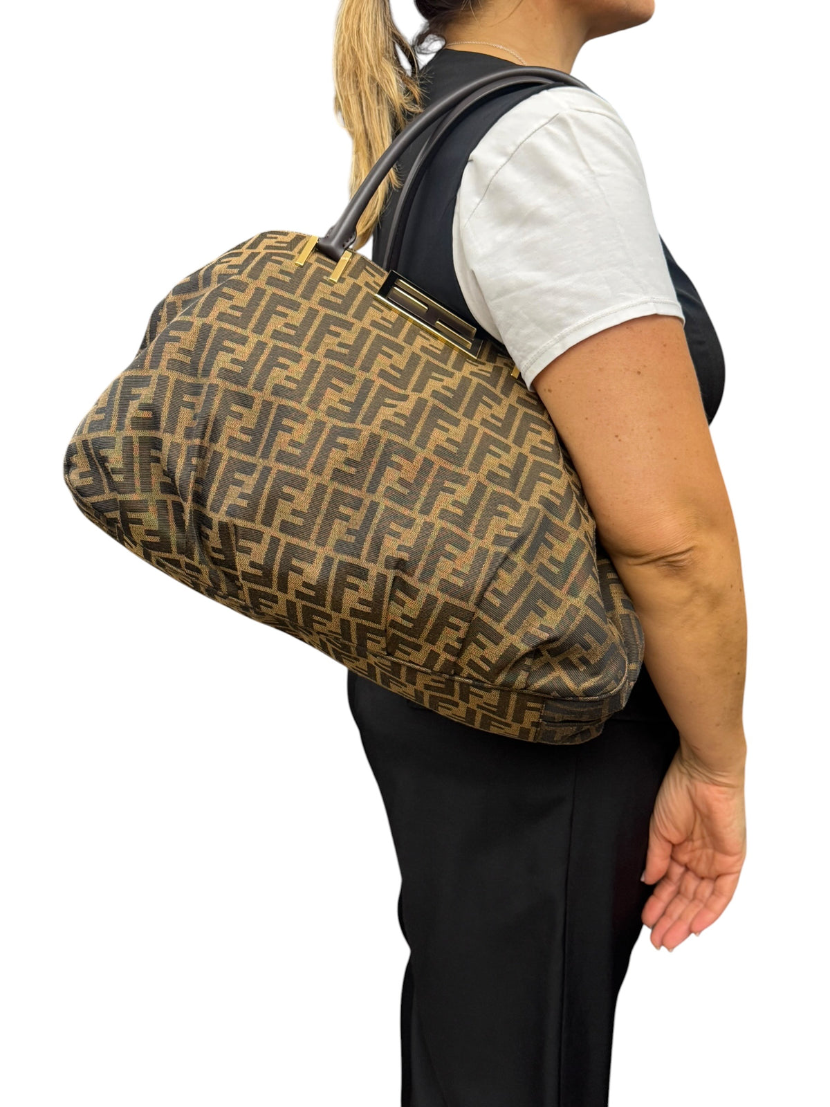 Fendi Mia Tote FF Logo
