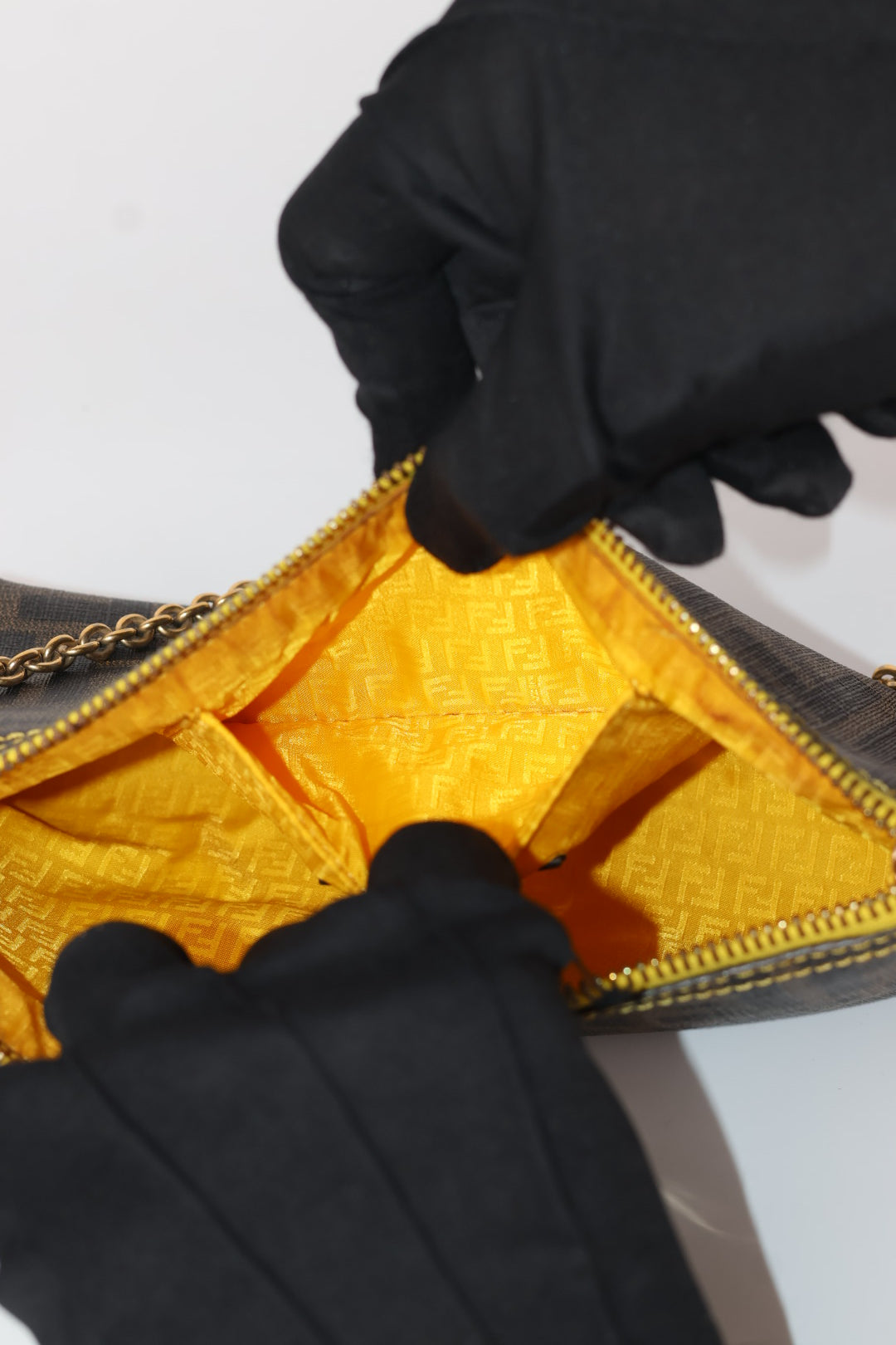 Fendi Chain Pochette FF Logo