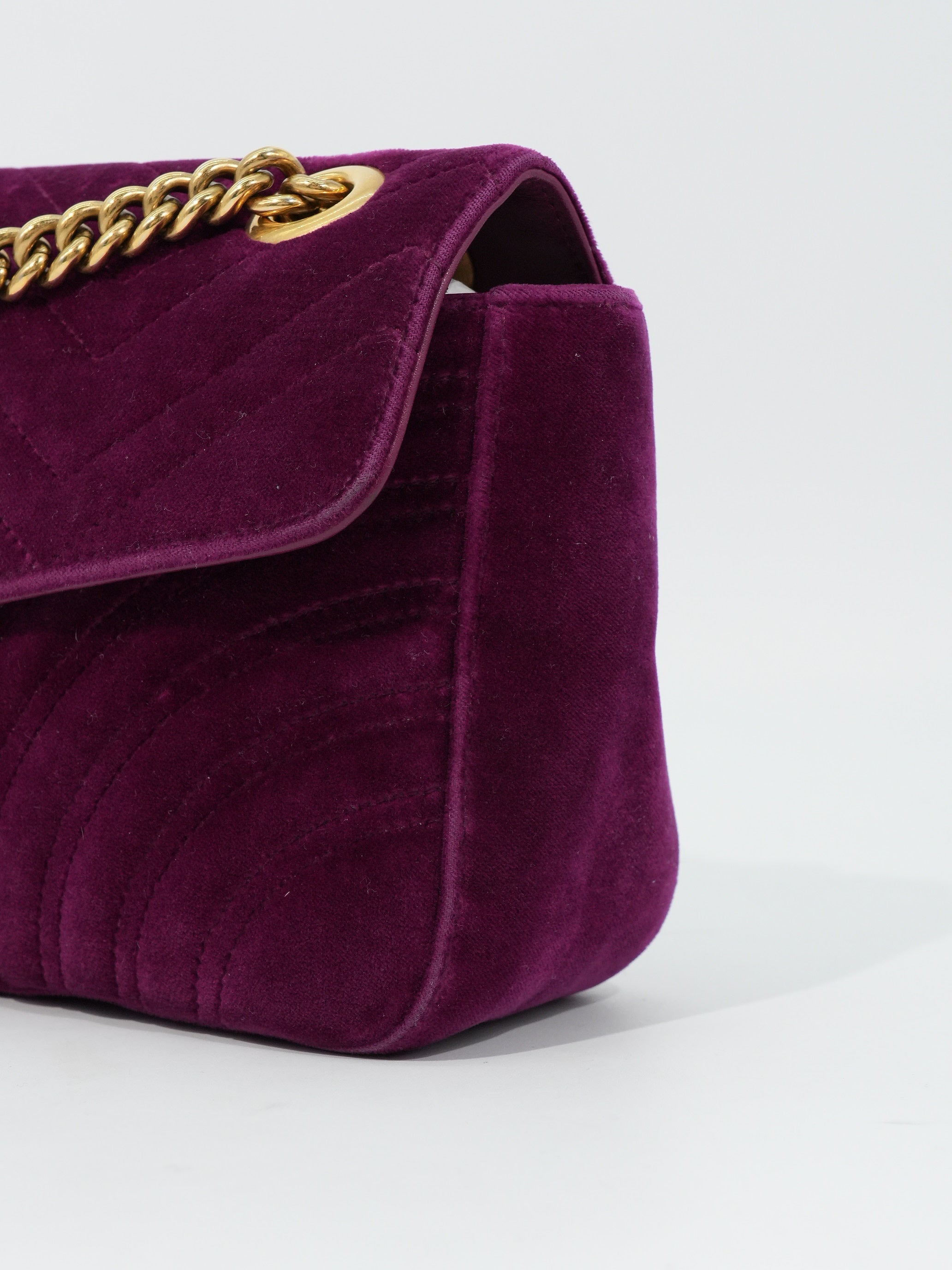 Gucci Marmont Media Velvet Matelassé