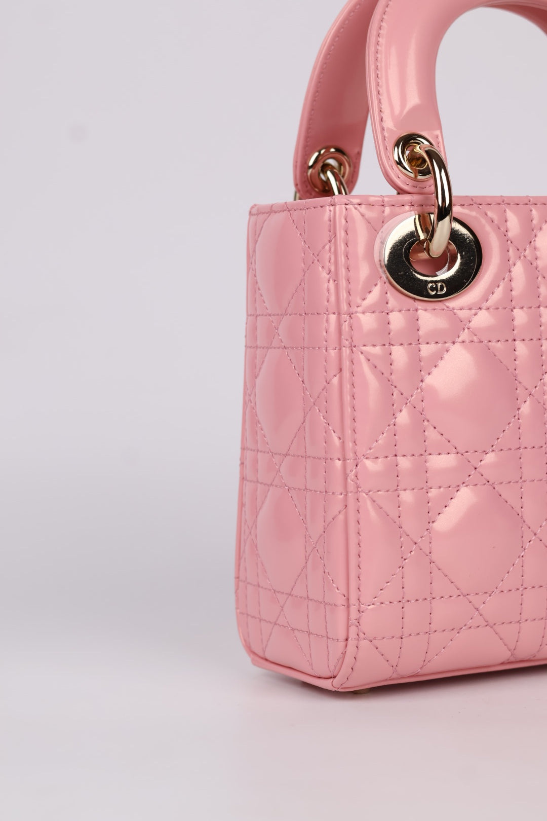 Lady Dior Mini in Pelle Rosa