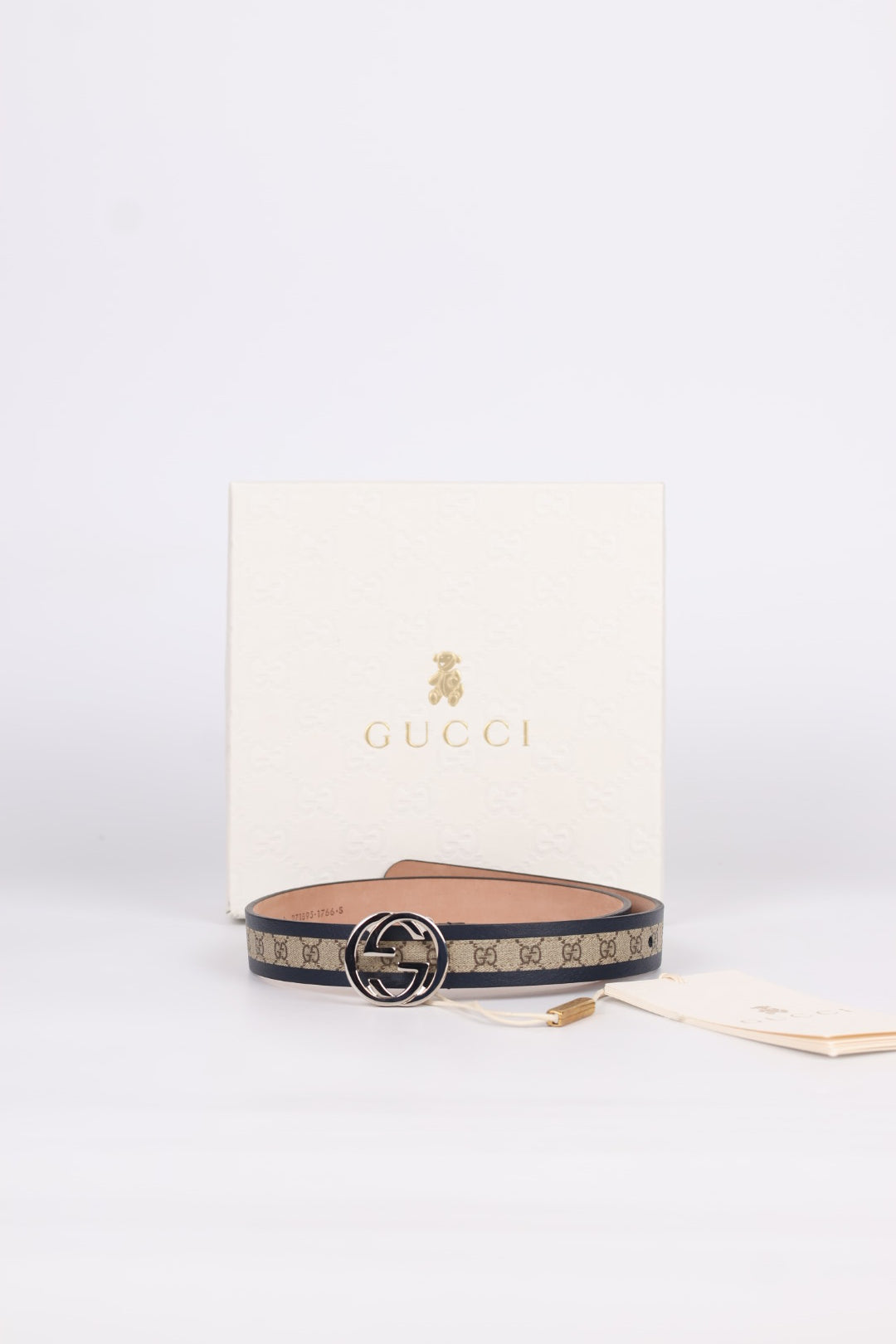 Gucci Cintura Kids Interlocking GG Supreme