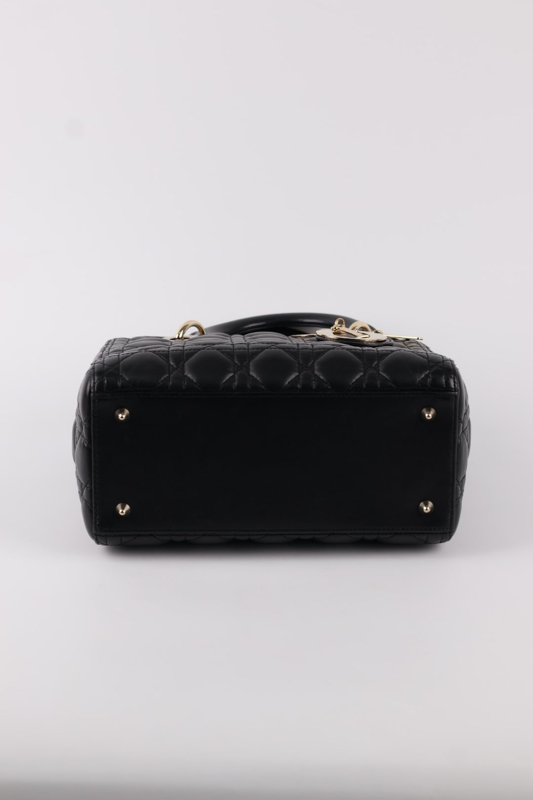 Lady Dior Media in Pelle