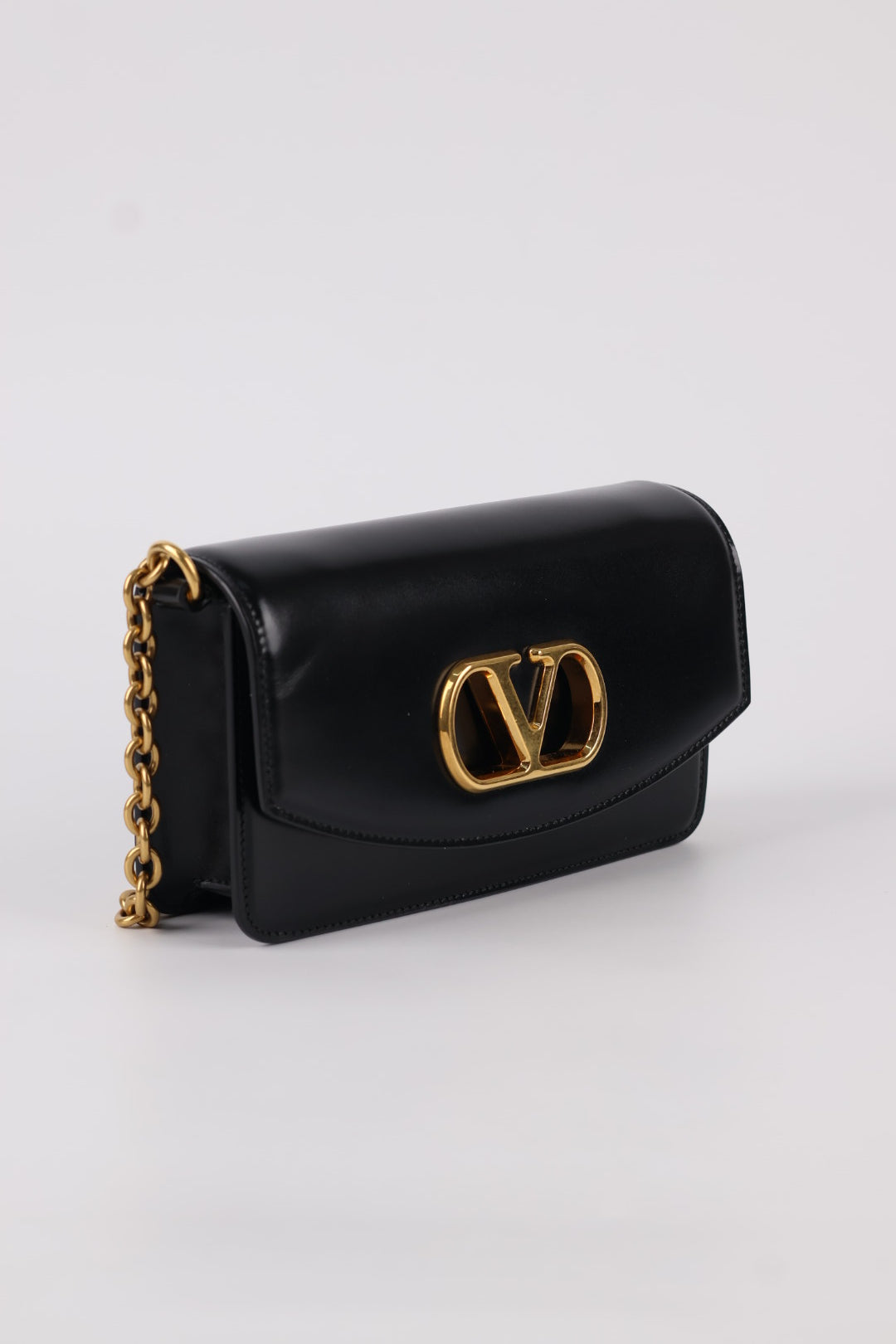 Valentino Clutch Vain in Pelle