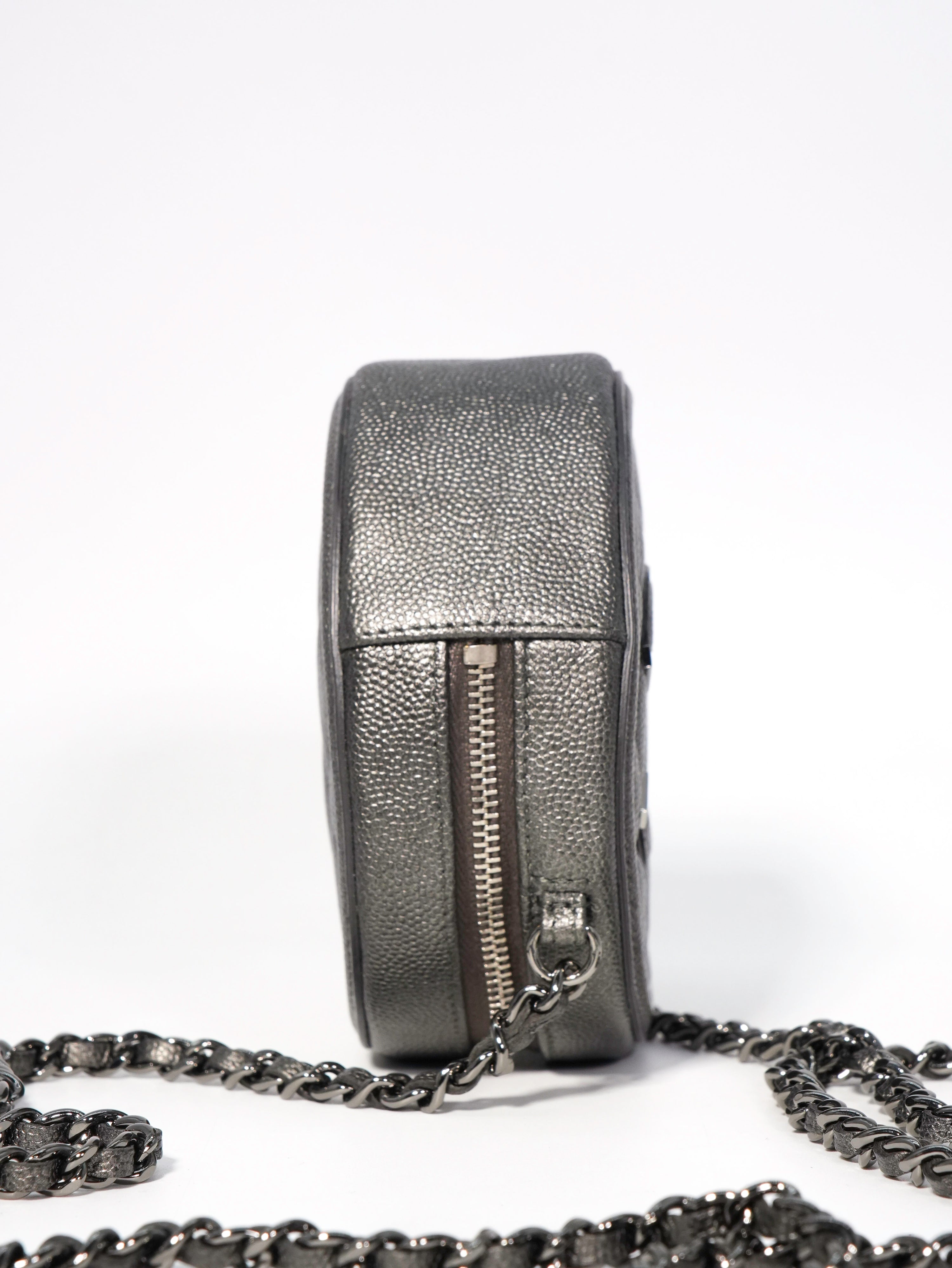 Chanel Round Filigree Caviar