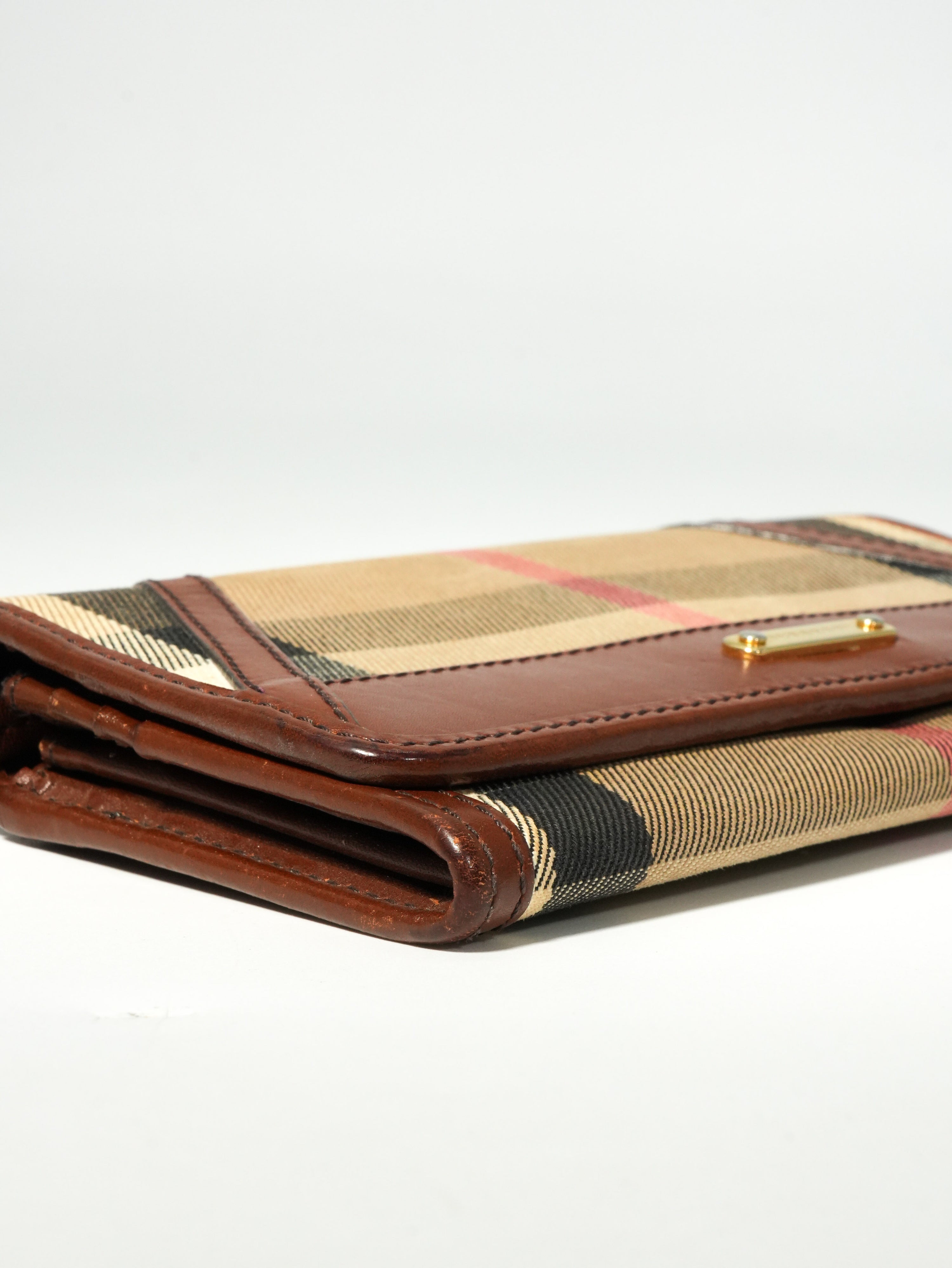 Burberry Portafoglio Lungo Check