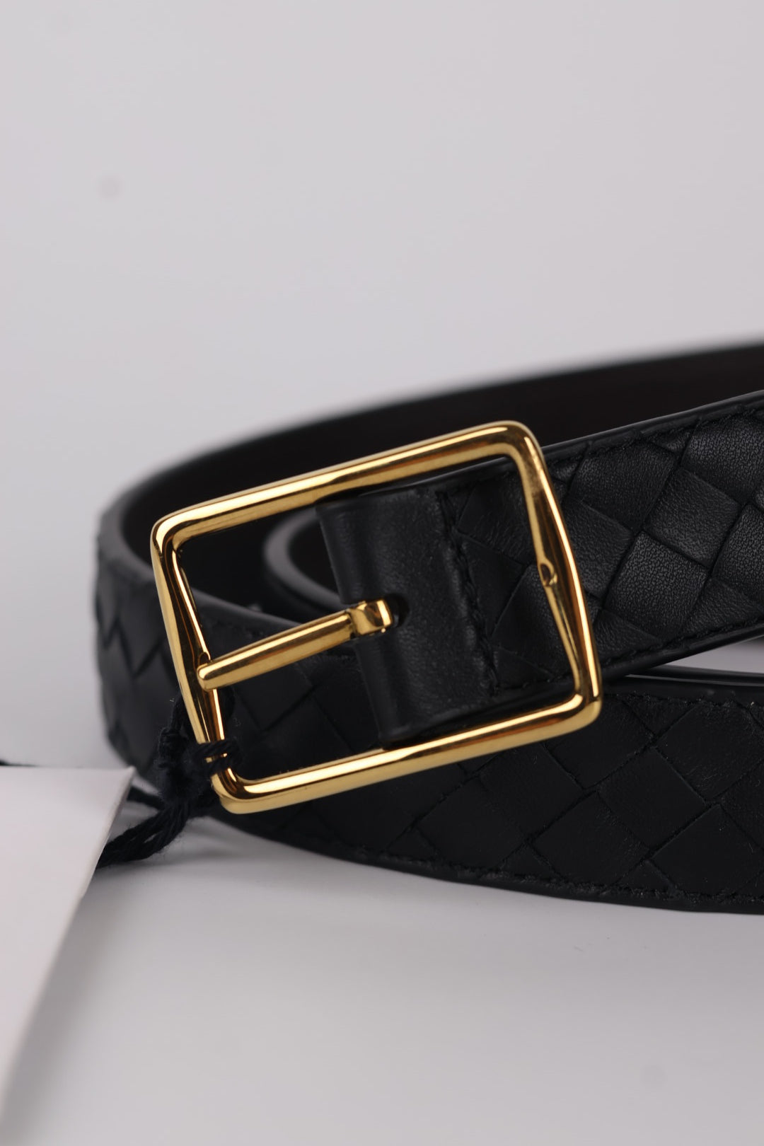 Bottega Veneta Cintura in Pelle Intrecciata