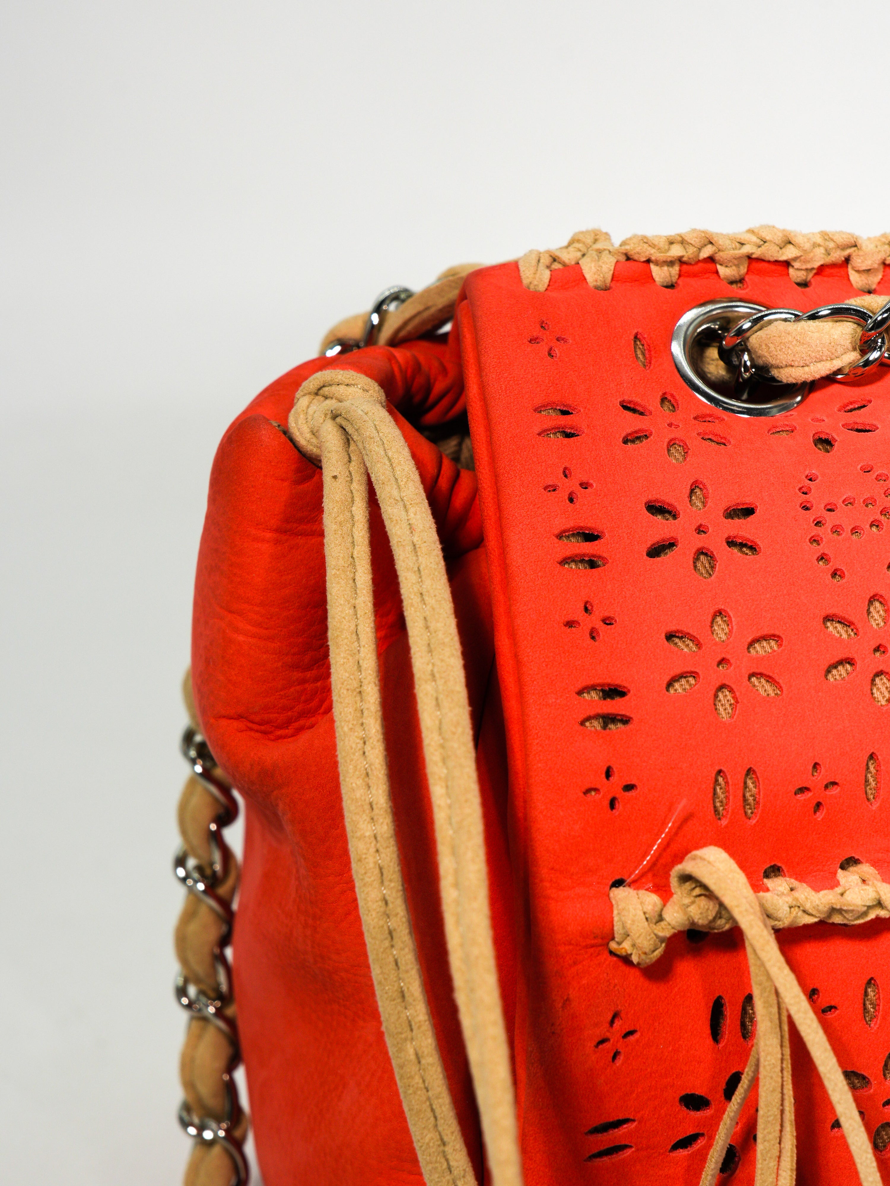 Chanel Fringe Flap Suede