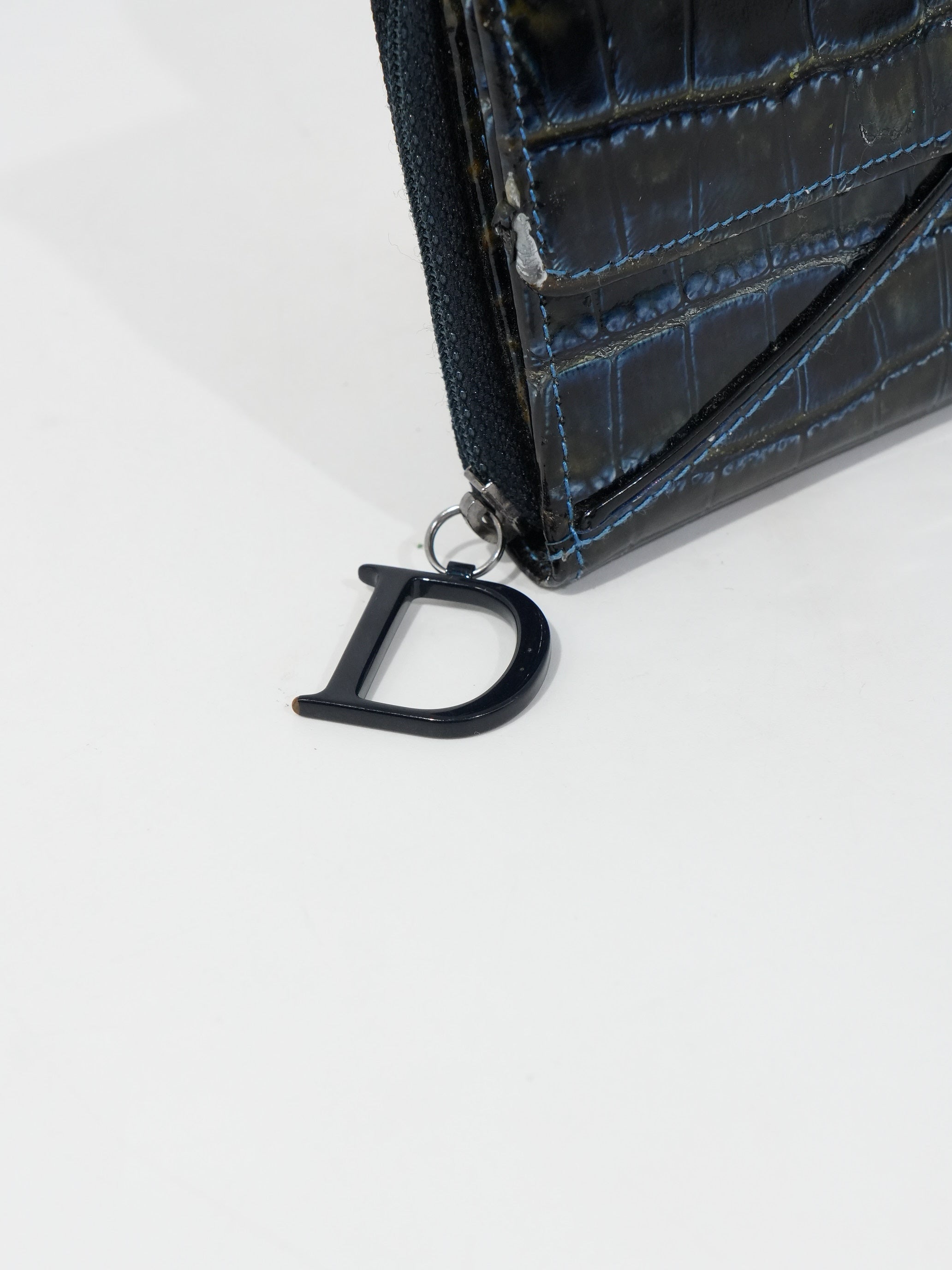 Dior Portafoglio Saddle Coccodrillo Vintage