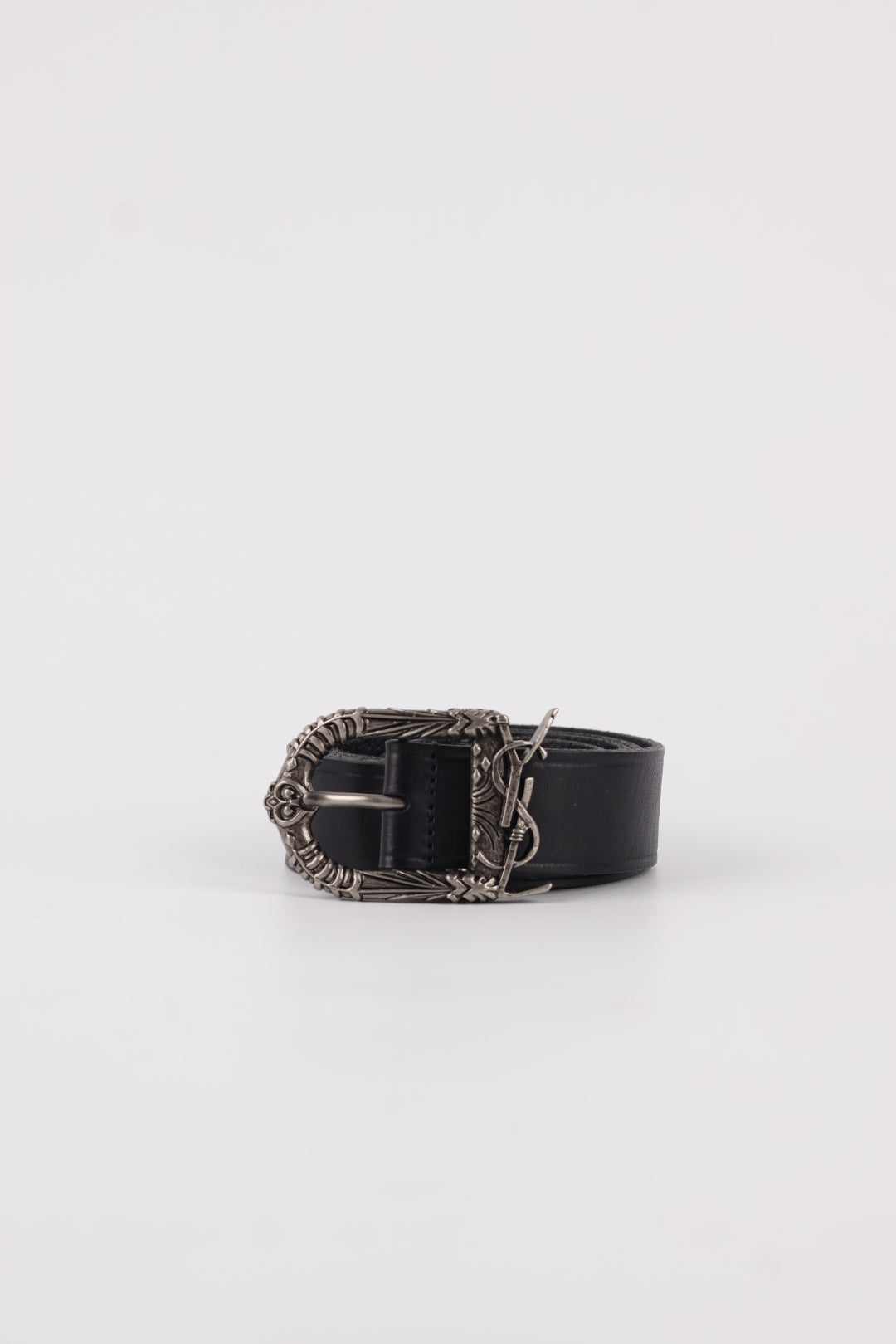 Saint Laurent Cintura Cassandre in Pelle