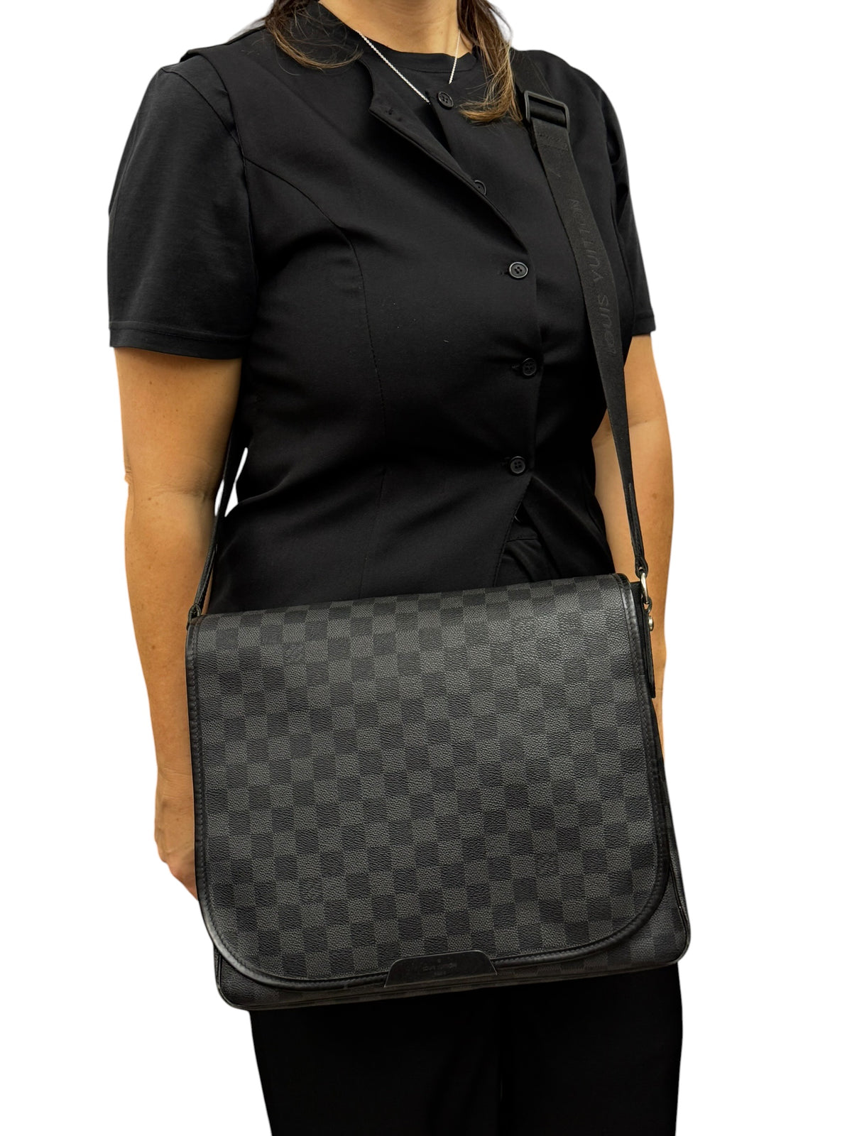 Louis Vuitton Abesses Messenger Damier Graphite