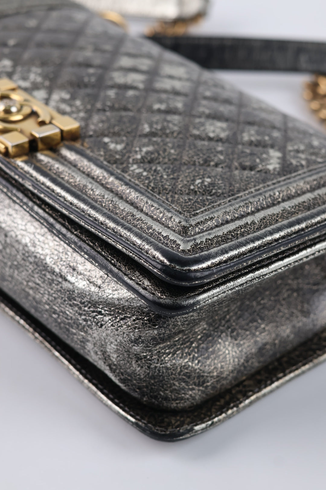 Chanel Boy Media Silver