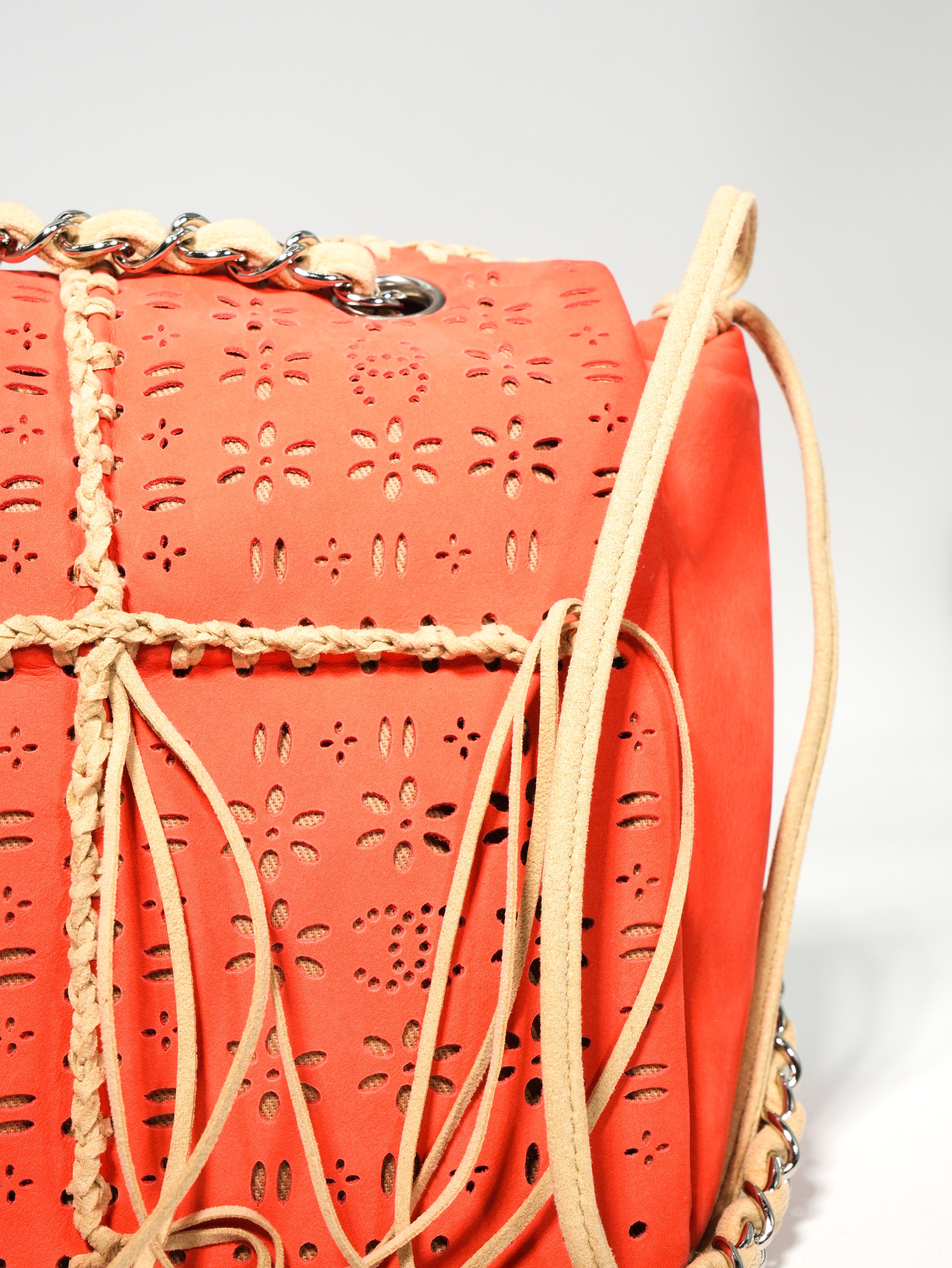 Chanel Fringe Flap Suede