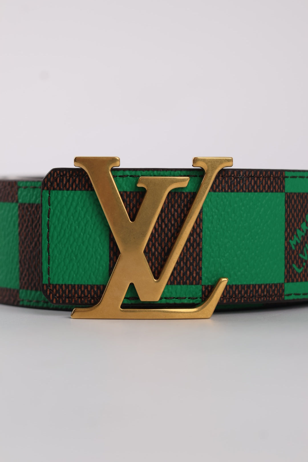 Louis Vuitton Cintura Initiales Damier Pop Reversibile