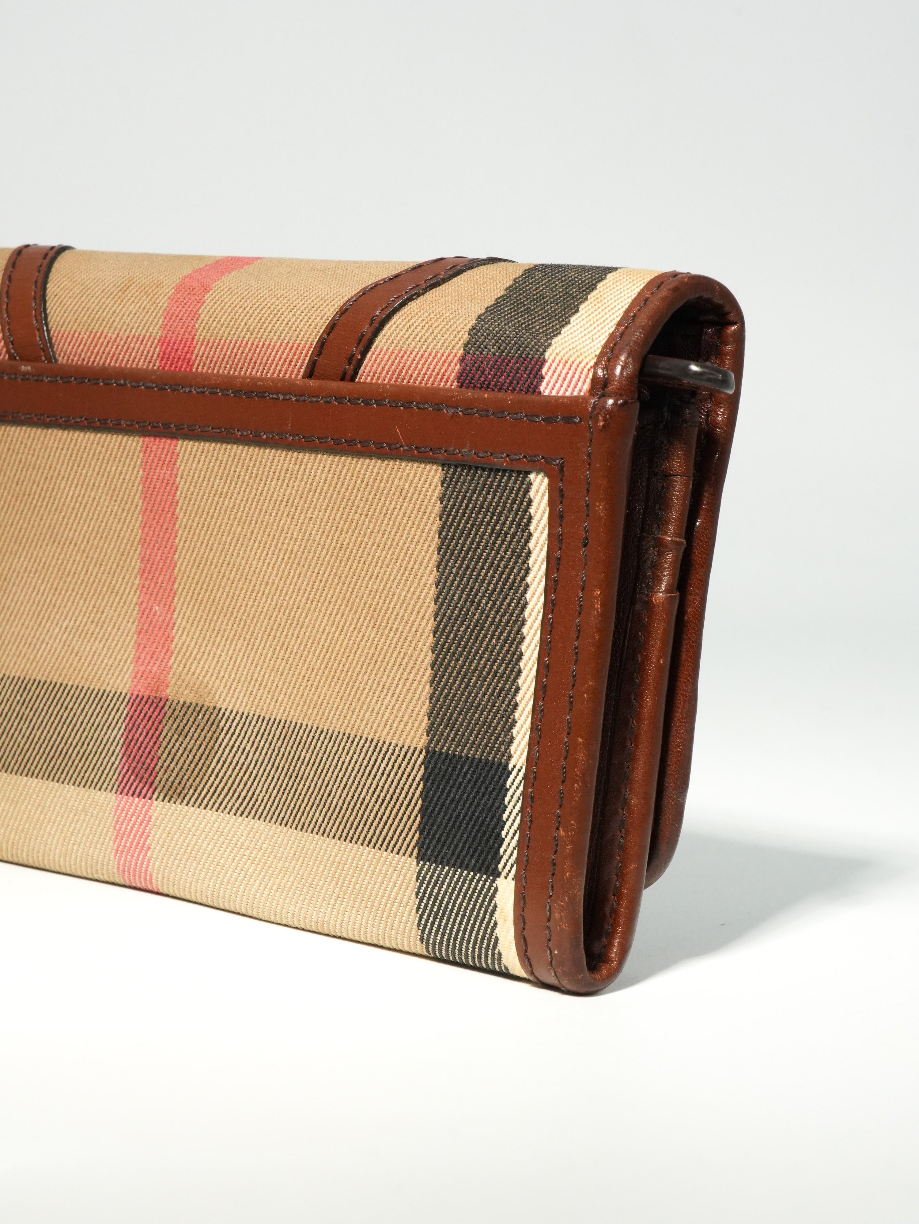 Burberry Portafoglio Lungo Check