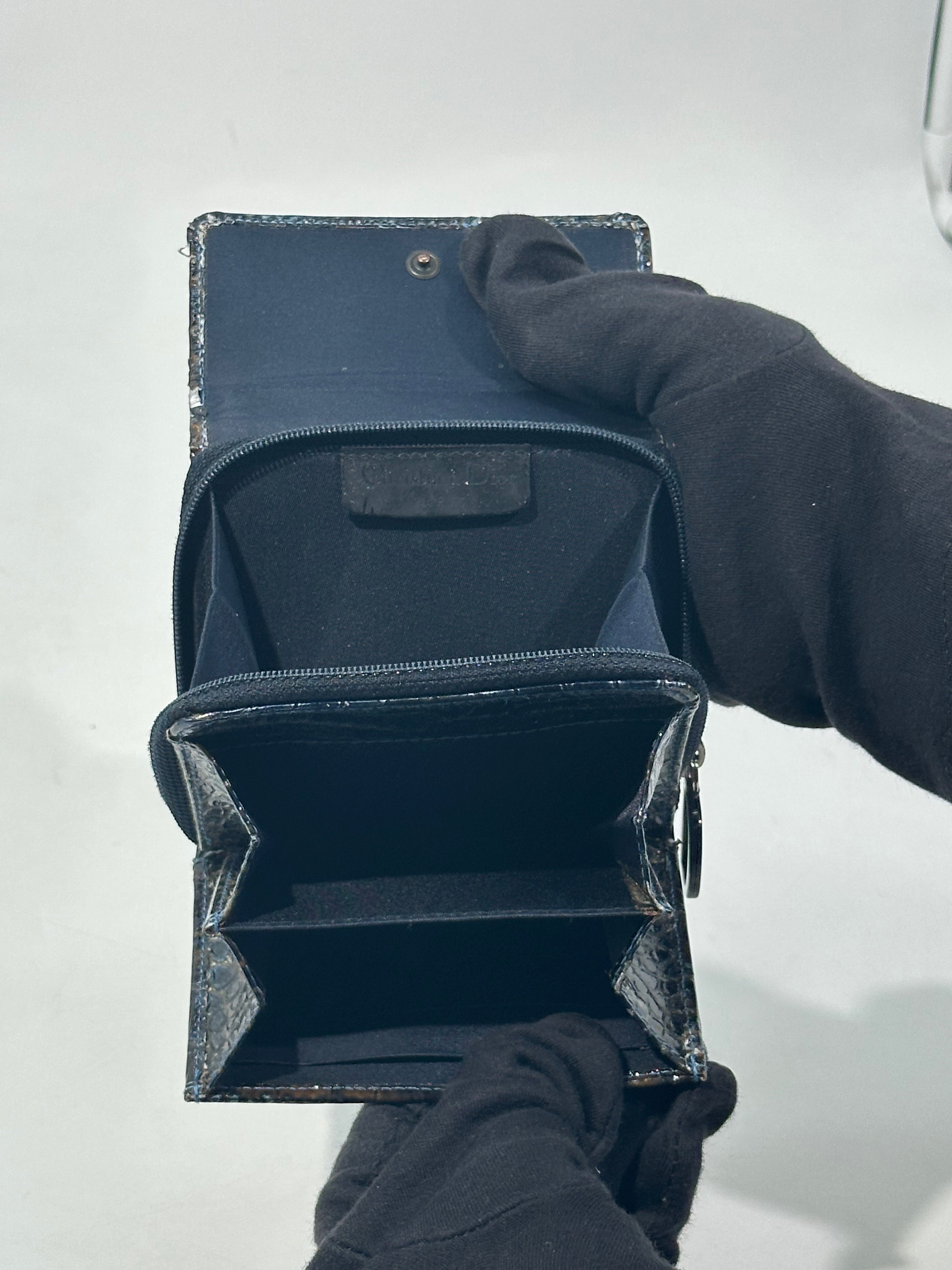 Dior Portafoglio Saddle Coccodrillo Vintage