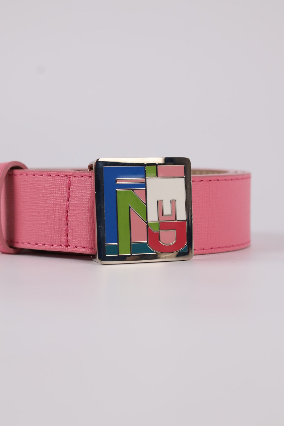 Fendi Cintura FF in Pelle