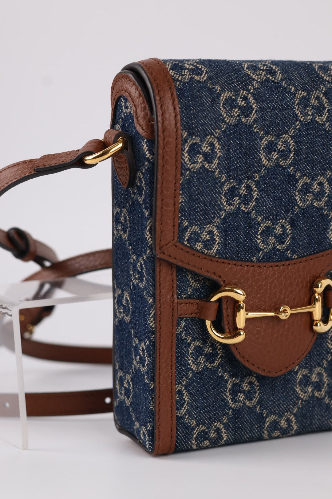 Gucci Porta Cellulare Horsebit GG Denim