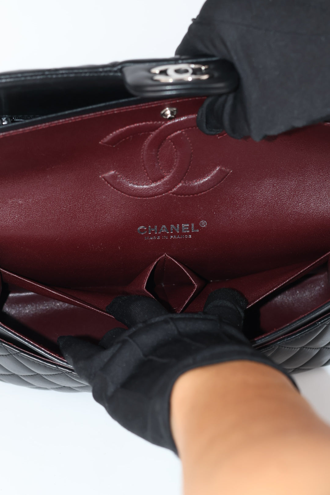 Chanel Timeless Double Flap in Agnello