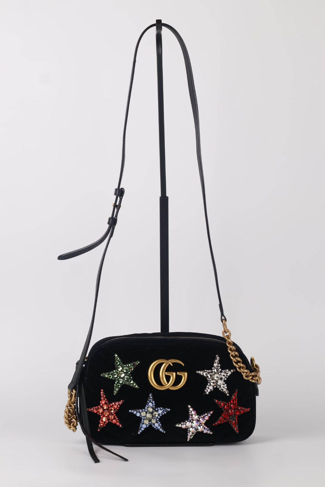 Gucci Marmont Camera Bag Velvet Star