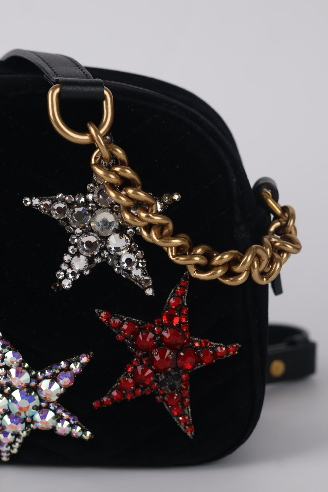 Gucci Marmont Camera Bag Velvet Star