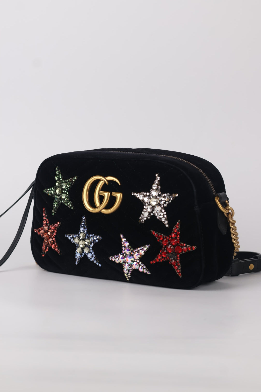 Gucci Marmont Camera Bag Velvet Star