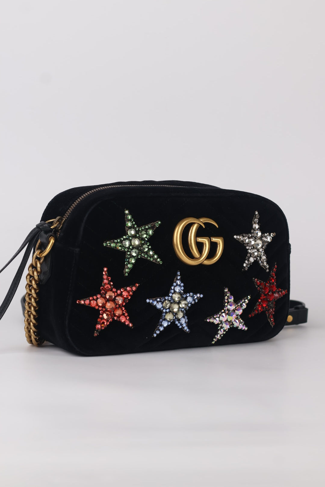 Gucci Marmont Camera Bag Velvet Star