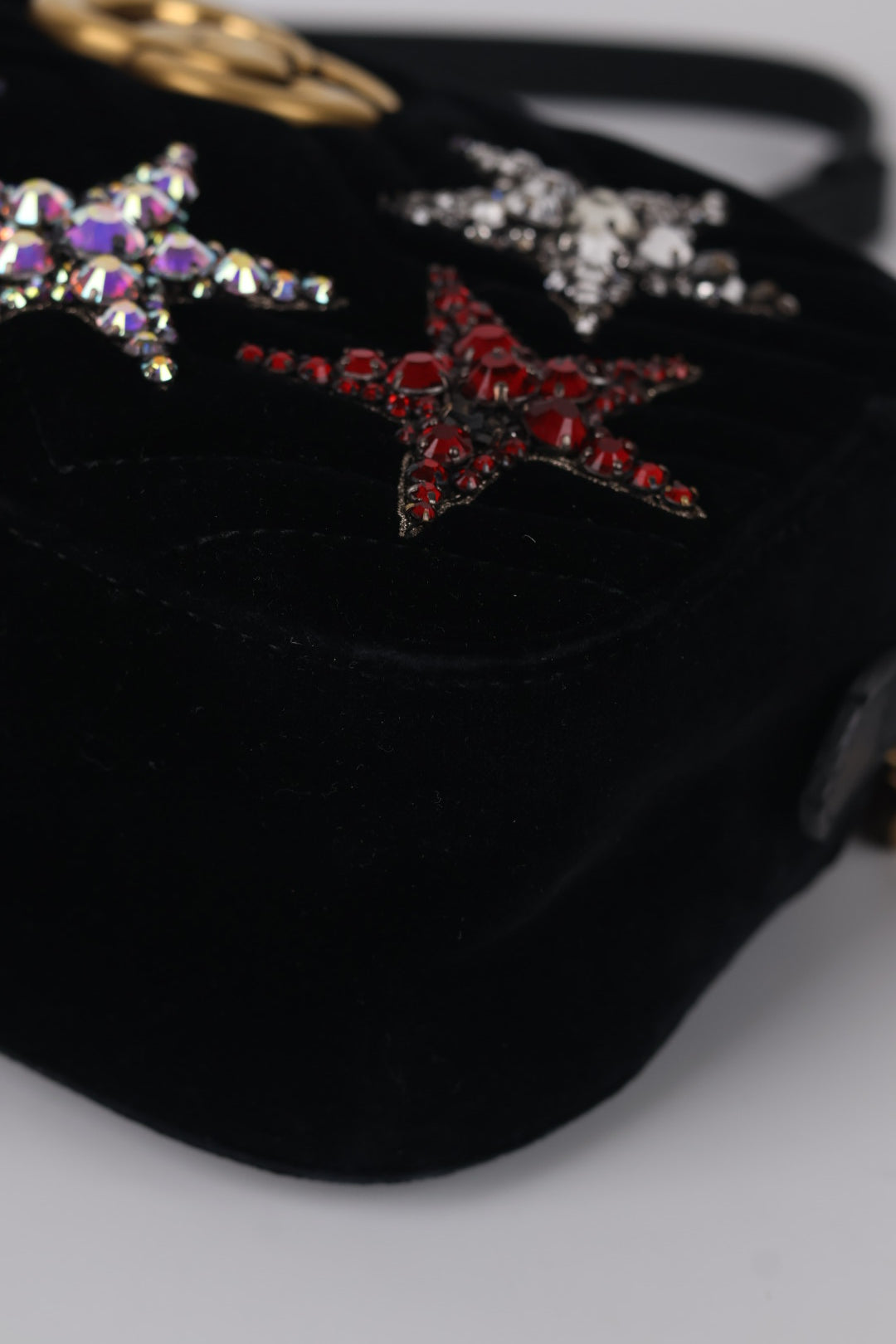 Gucci Marmont Camera Bag Velvet Star