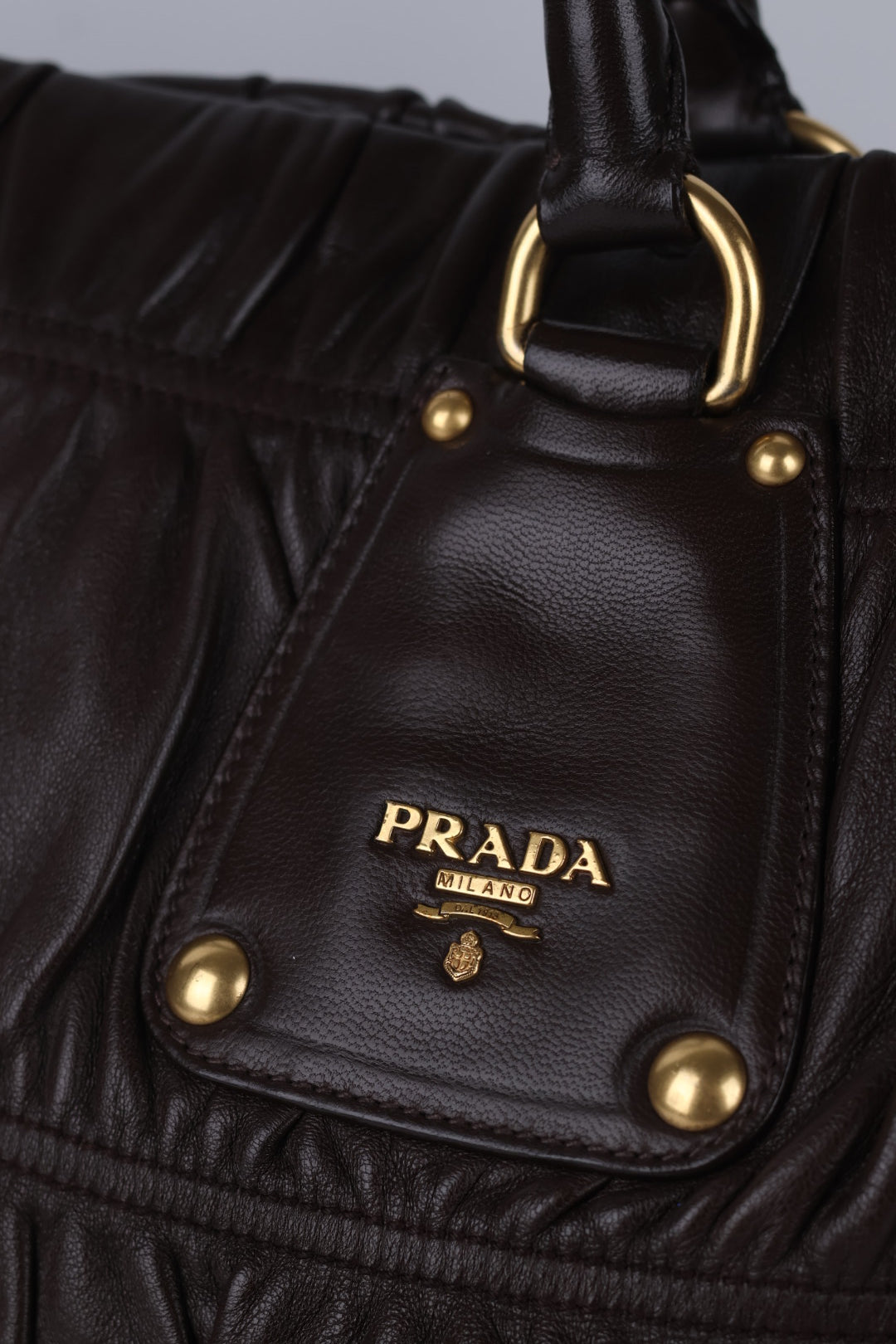 Prada Tote In Pelle Goffrata