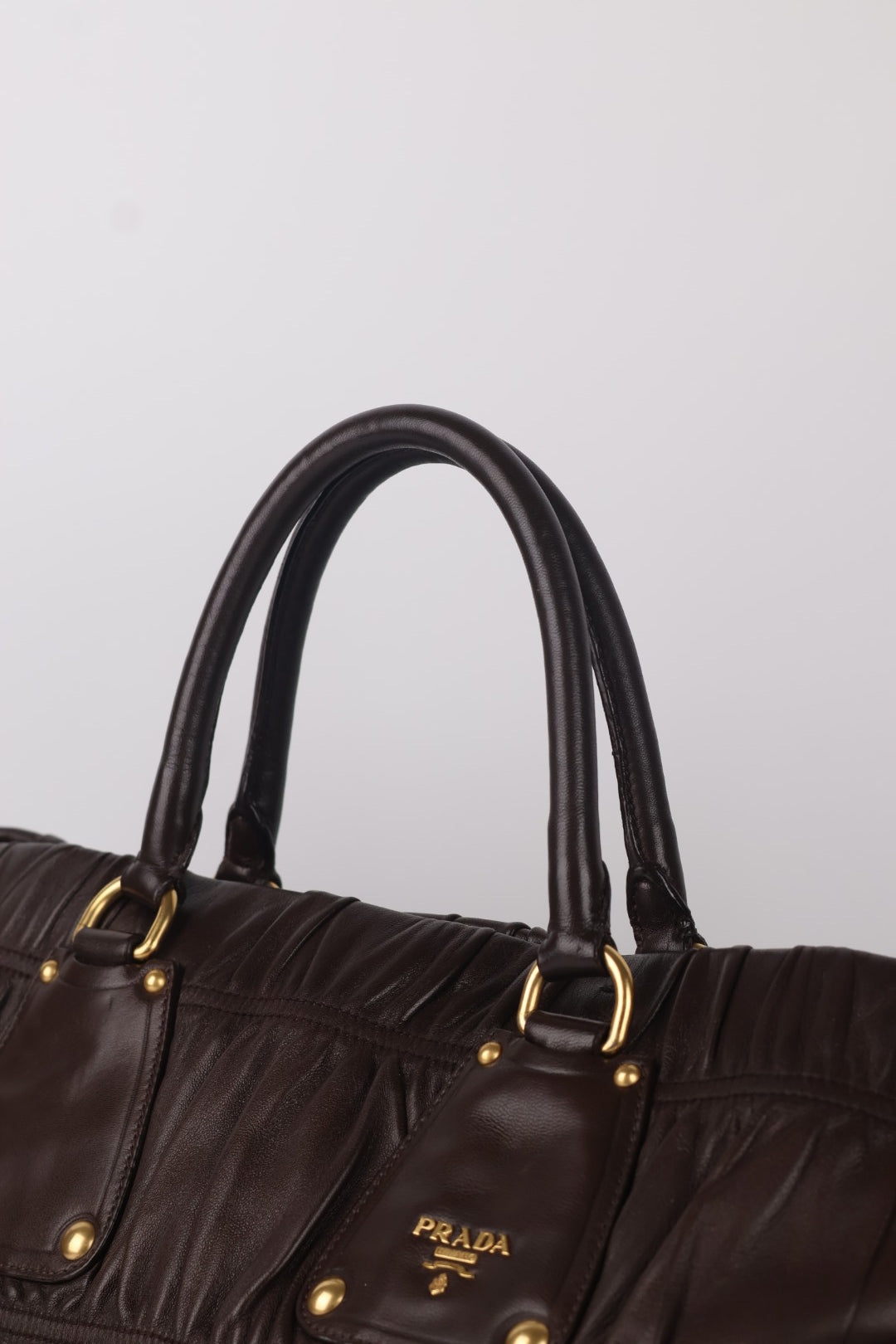 Prada Tote In Pelle Goffrata