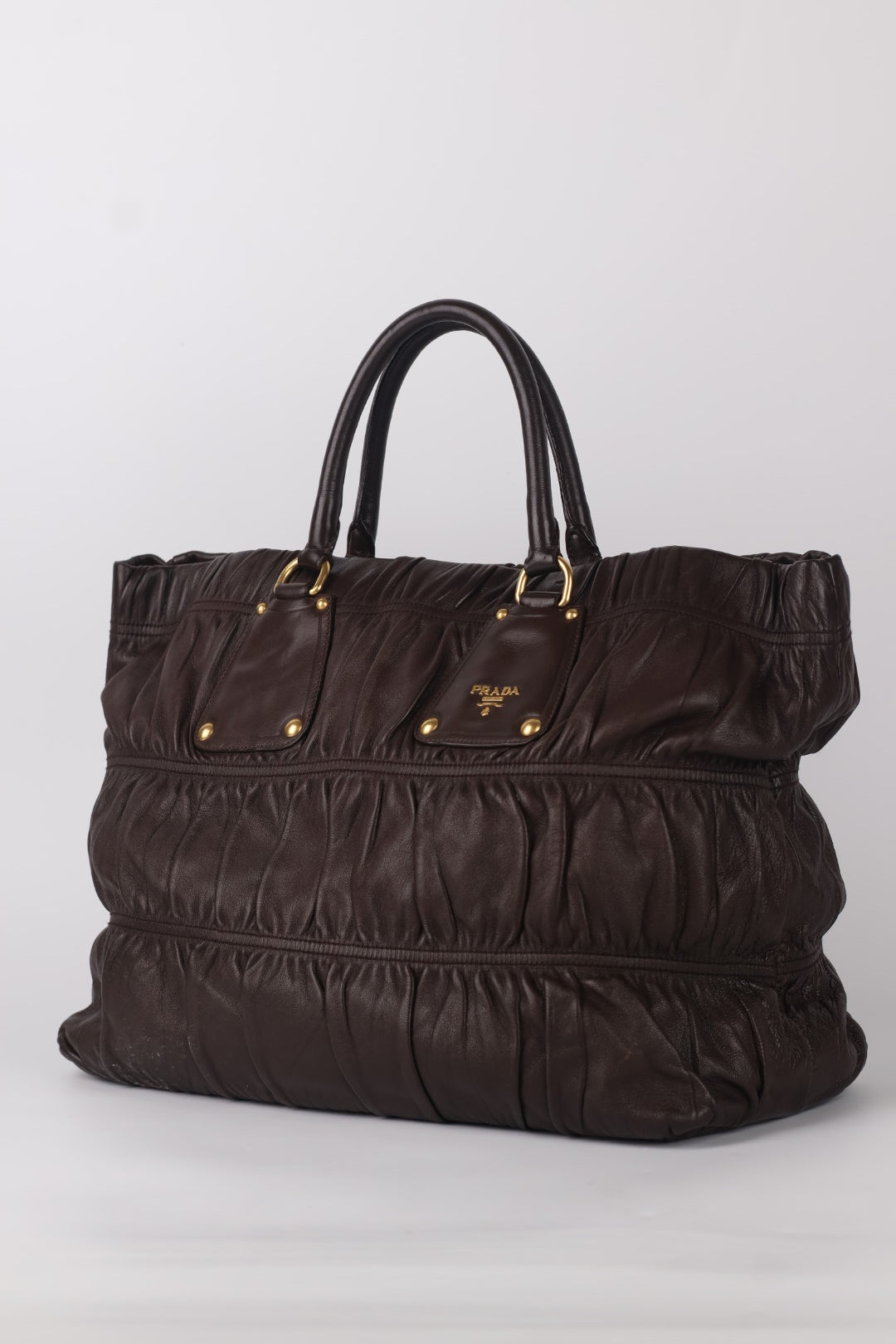 Prada Tote In Pelle Goffrata