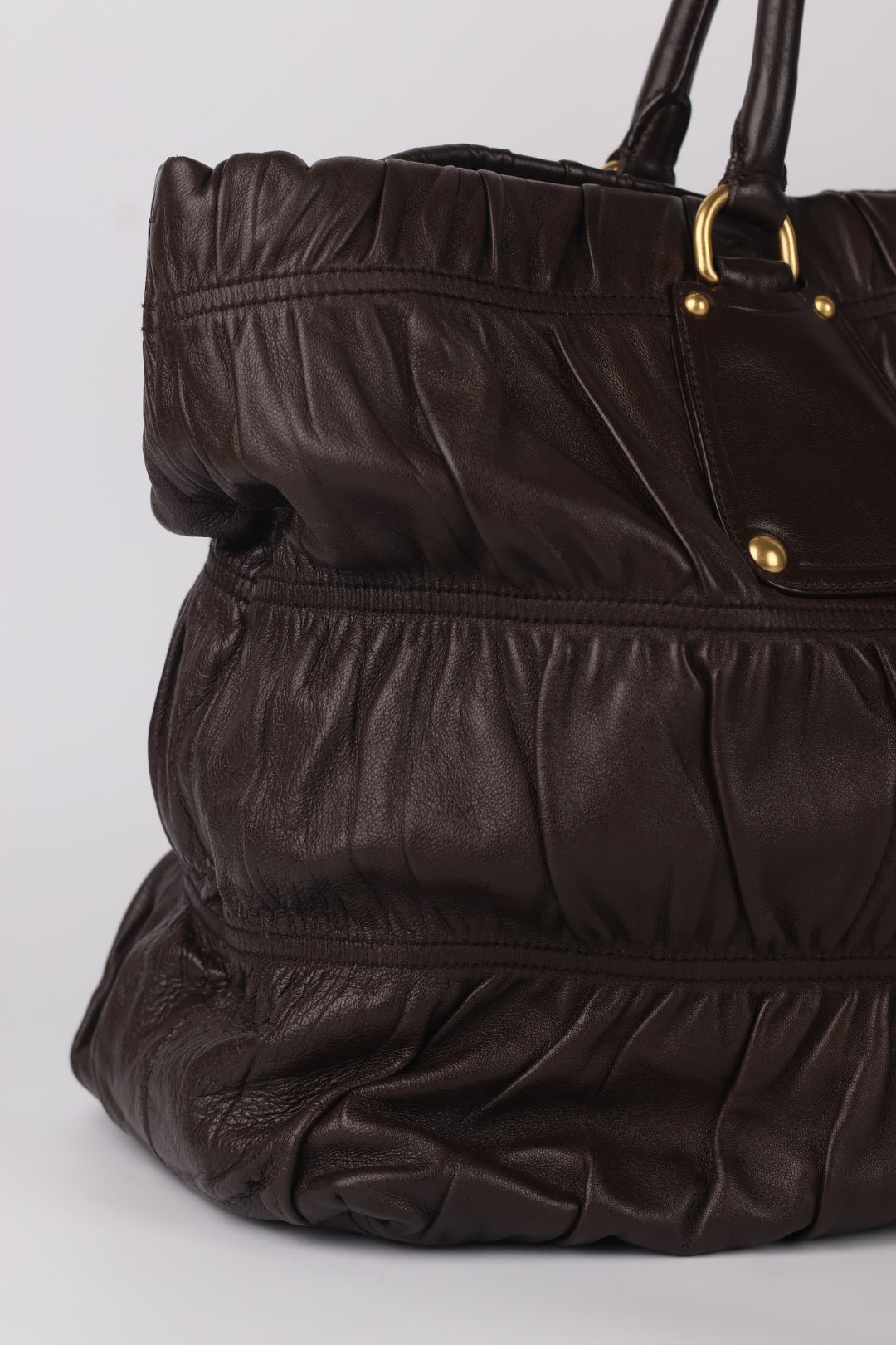 Prada Tote In Pelle Goffrata