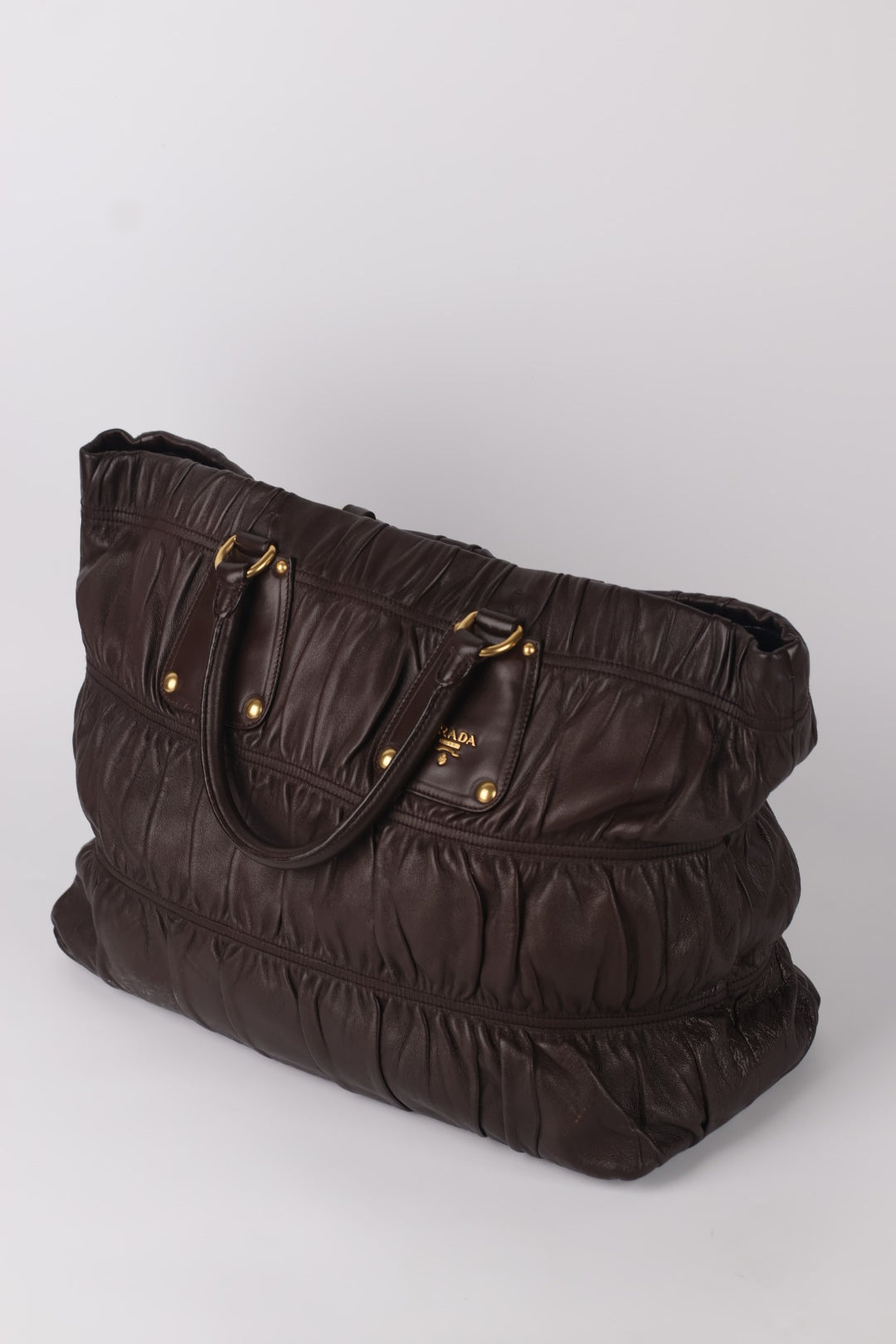 Prada Tote In Pelle Goffrata