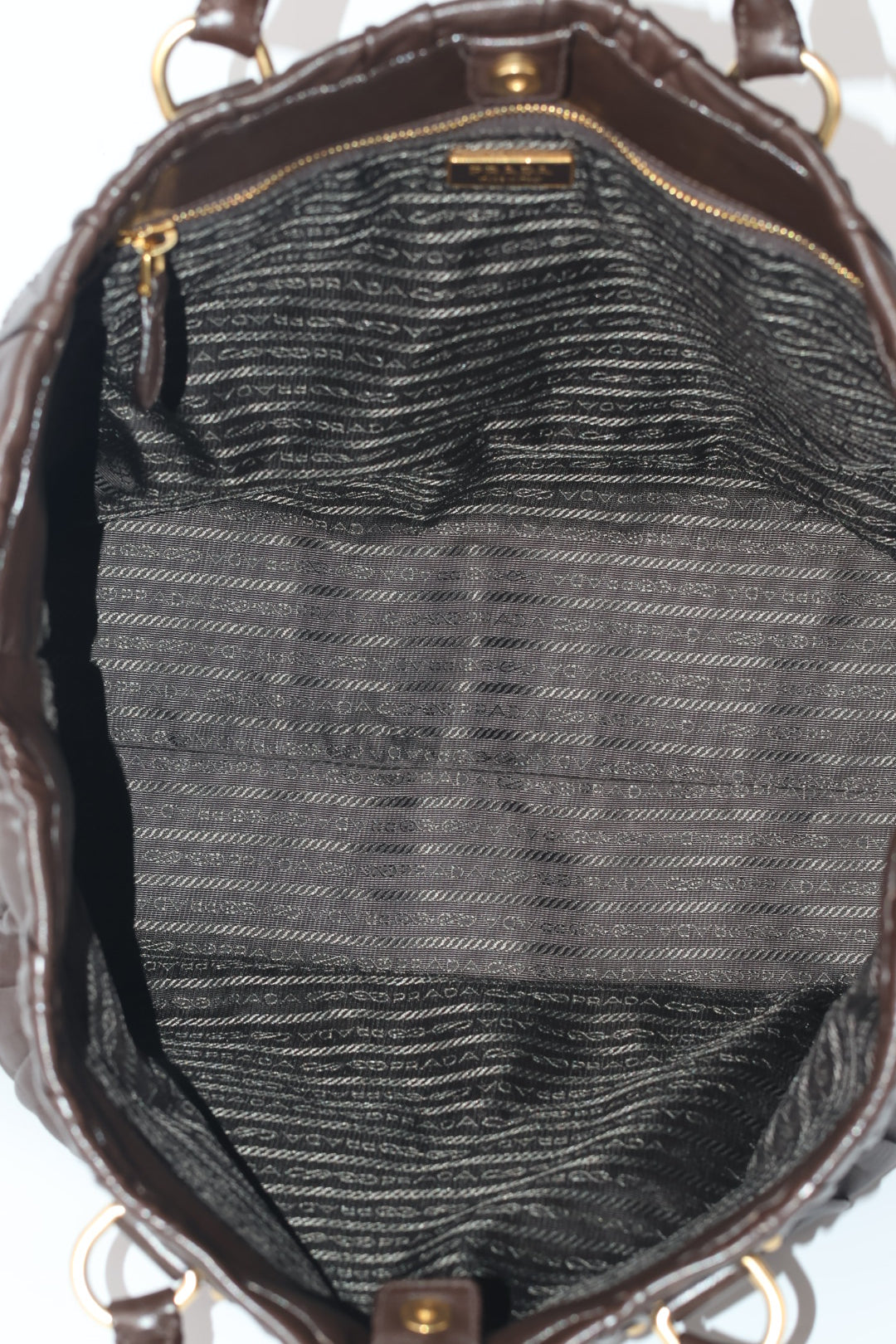 Prada Tote In Pelle Goffrata